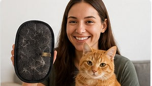 Pet owner with pet