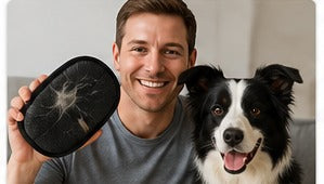 Pet owner with pet