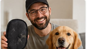 Pet owner with pet